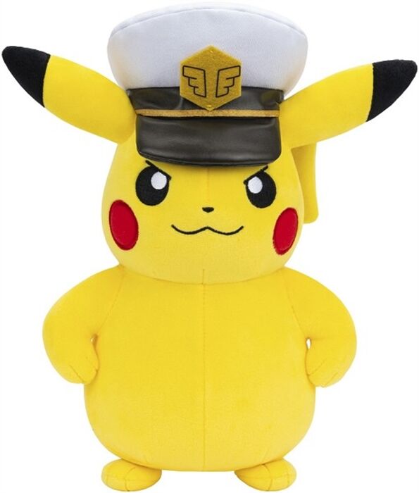 Pokémon Kapitän Pikachu Plüschtier (20 cm)