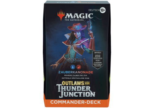 Magic The Gathering Outlaws von Thunder Junction Zauberkanonade Commander DE