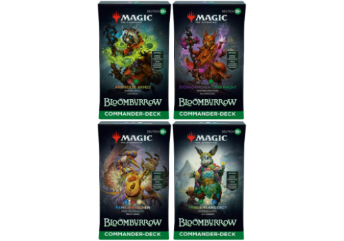 Magic The Gathering Bloomburrow Commander Set (4 Decks) DE