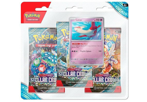 Vorbestellung: Scarlet & Violet Stellar Crown Latias 3-Pack Blister EN