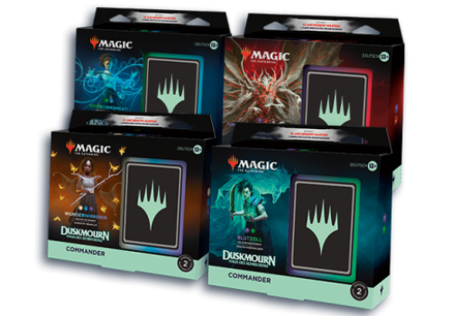 Vorbestellung: Magic The Gathering Duskmourn: Haus des Schreckens Commander Set (4 Decks) DE