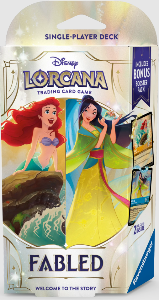 Disney Lorcana: Fabled Starter Deck Ariel & Mulan EN