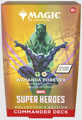 Magic The Gathering Marvel Super Heroes Wakanda Forever Commander Collector´s Edition EN