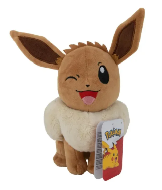 Pokémon Evoli zwinkernd Plüschtier (20 cm)