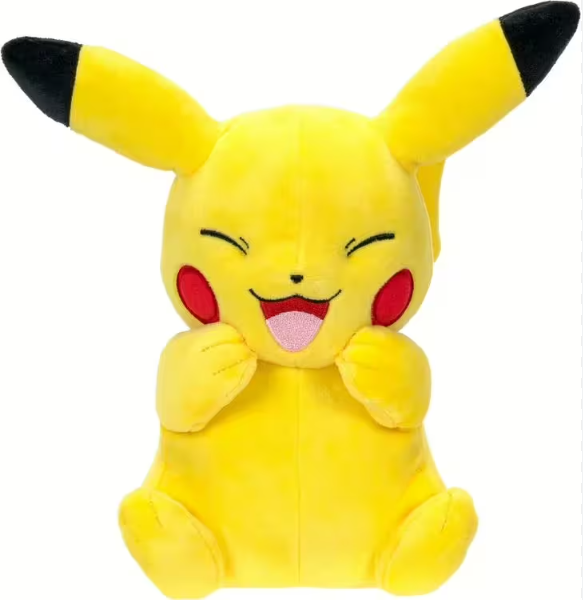 Pokémon Pikachu - lachend Plüschtier (20 cm)