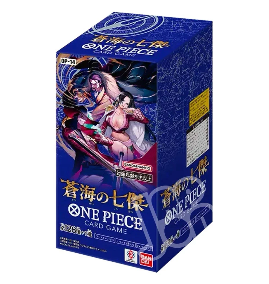 One Piece Card Game The Azure Sea´s Seven OP-14 Display JP