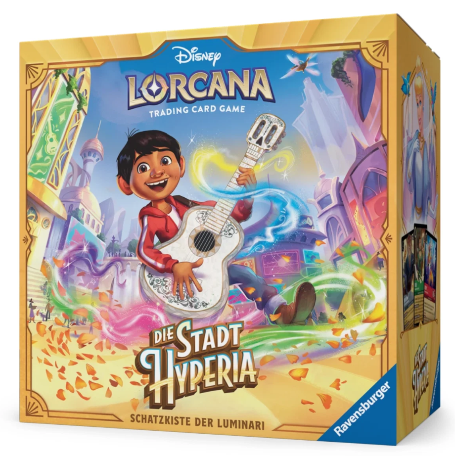 Disney Lorcana: Die Stadt Hyperia Schatzkiste der Luminari DE